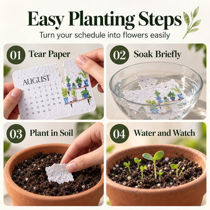 🌼Early Holiday Sale 50% OFF-🌱Eco-Friendly Plantable “Timeless” Seed Calendar 2027