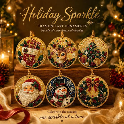🎄🎉Christmas DIY Diamond Painting Ornaments Kit