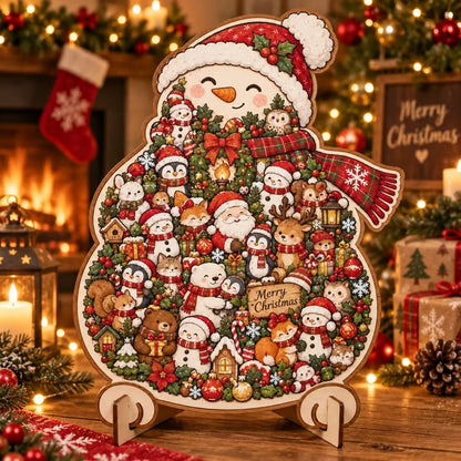 🎄 ✨ Intricate Christmas Keepsake Wooden Puzzle Ornaments