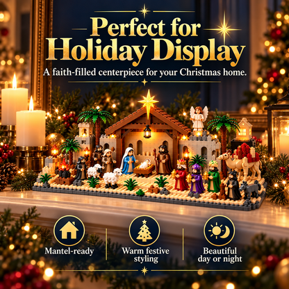 ⛪✝️Nativity Advent Calendar – 24-Day Buildable Christmas Nativity Set