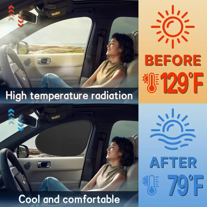 🔥Car Side Window Sun Visor｜ Static Cling