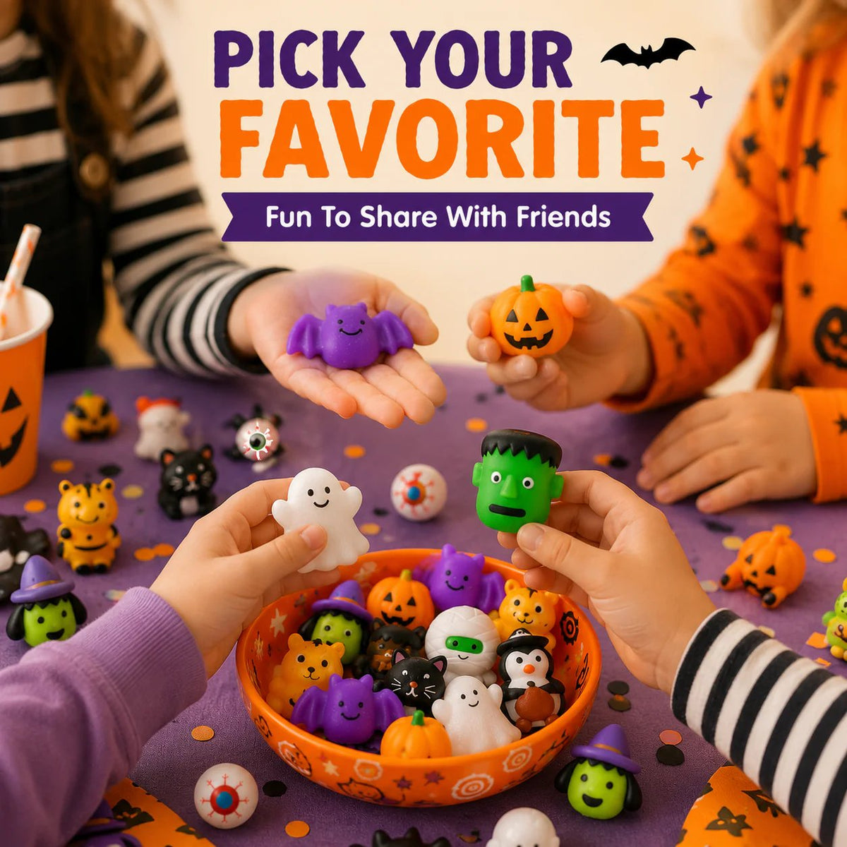 🔥Hot Sale 50% OFF - 🎃🎁 30PCS Halloween Mochi Squishy Toys