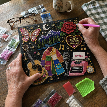 🔥Limited Stock 49% OFF🎤 Premium 3D Pearl Dolly Country Music Tribute Art Kit💎✨