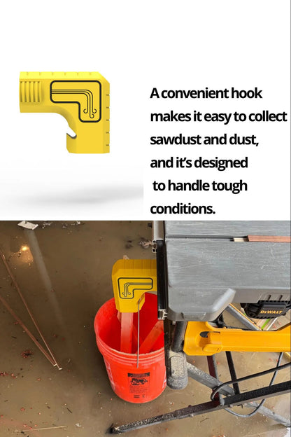 🔥HOT SALE 49% OFF - 🛠️Table Saw Dust Extraction Adapter🪵✨Vacuum-Free Gravity Dust Collection, Bucket-Ready, Zero-Cleanup Design