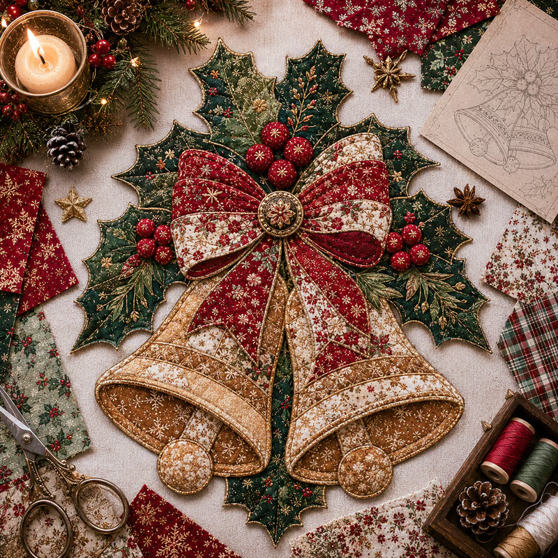 🔥LAST DAY 49% OFF - 🎄🎅Christmas Patchwork Fabric DIY Decor Kit