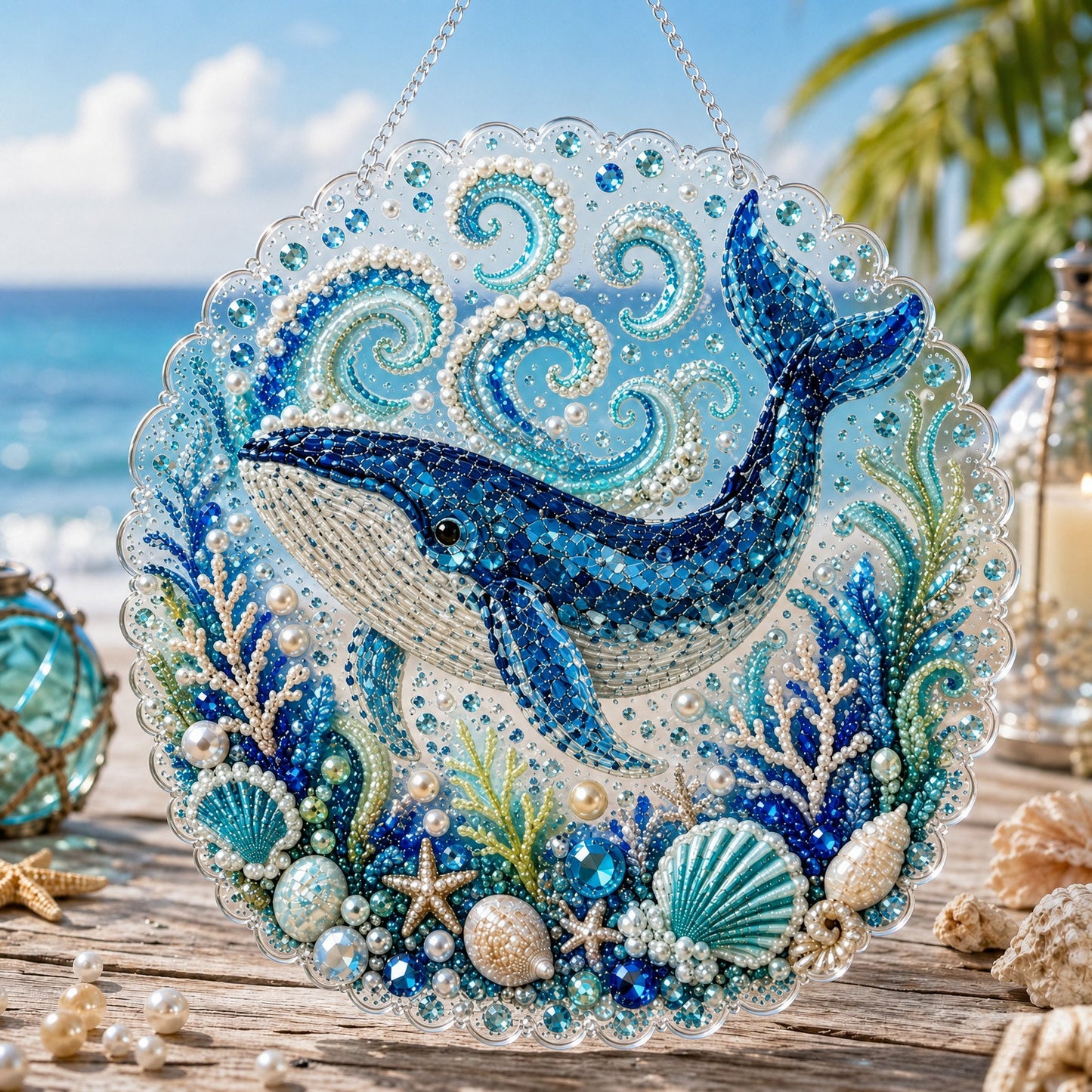 🔥 Last Day 49% OFF - 🌊🎁Ocean Pearl Art DIY Hanging Ornament Kit