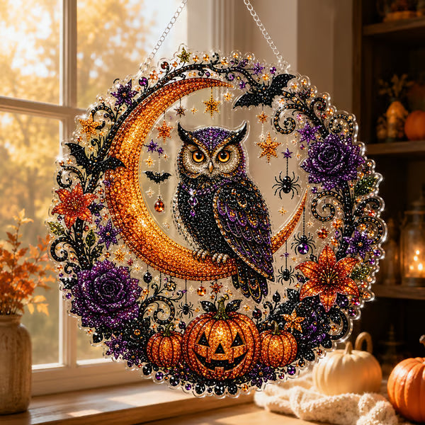 🧙‍♀️🎃Halloween Witch Friendship Diamond Art Window Suncatcher