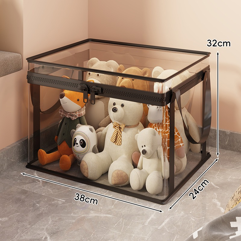 🔥Last Day 49% OFF📦 Large Clear Thick Plastic Storage Box with Hinged Lid
