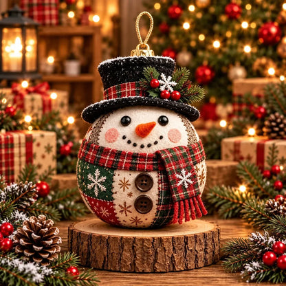 🎄✨Cozy Patchwork Christmas Ornament Collection-DIY Christmas Artwork