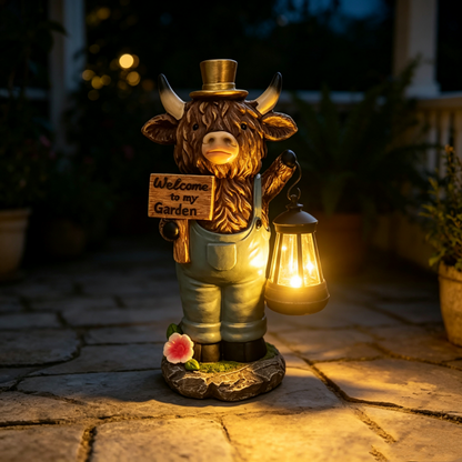 🔥Scottish Highland Bull Garden Welcome Light🐮🎁
