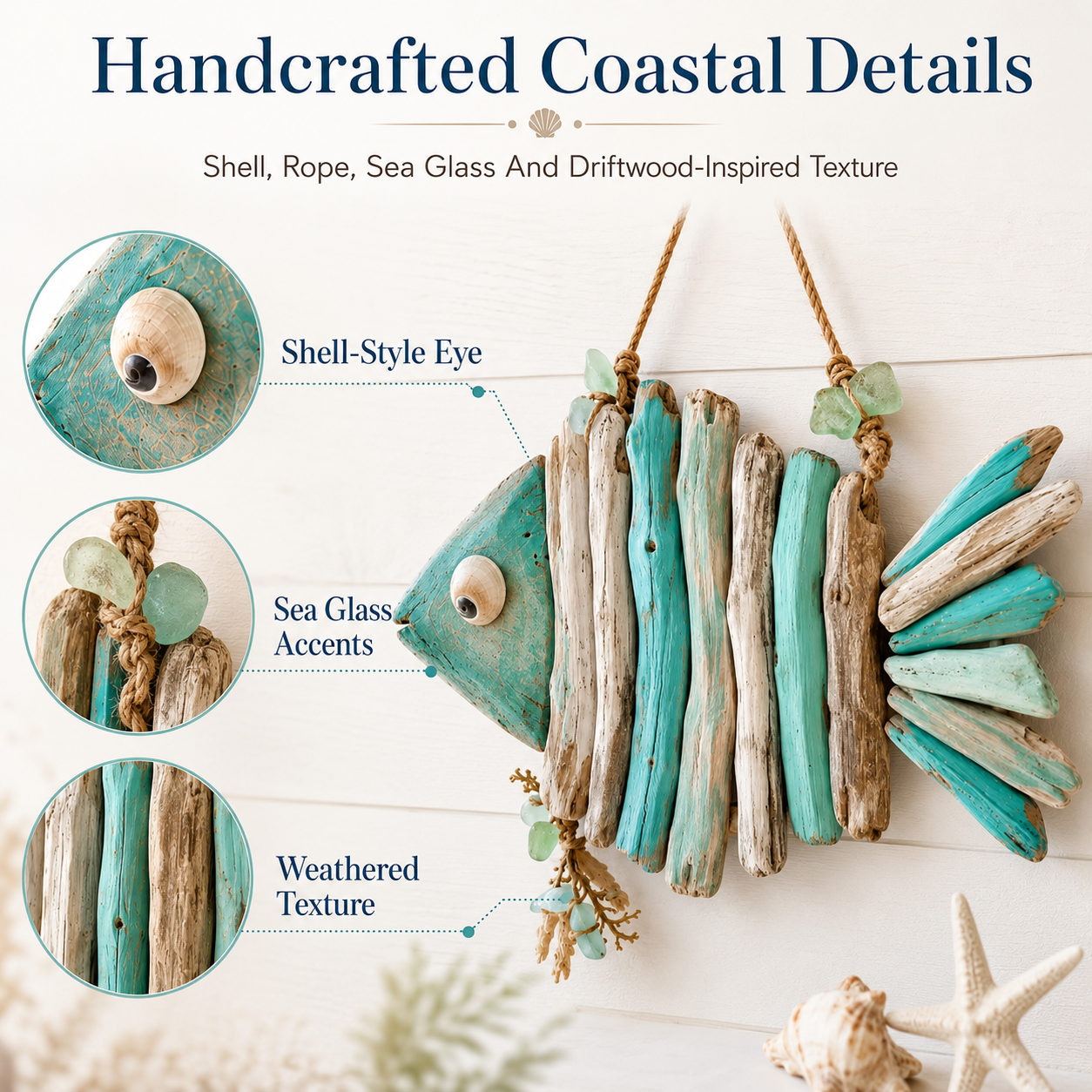 ⭐2026 HOT SALE🌊🐟Lighted Coastal Fish Wall Decor
