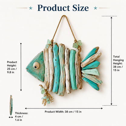 ⭐2026 HOT SALE🌊🐟Lighted Coastal Fish Wall Decor
