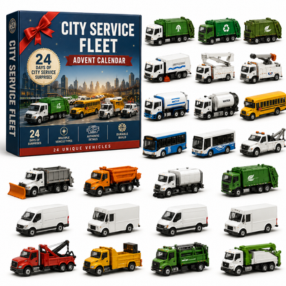 🚜Build the Fleet Collection 24-Day Vehicle Advent Calendar Series | ✨A New Adventure Every Morning