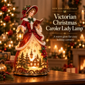 🎄 Victorian Christmas Caroler Lady Lamp™ – Lighted Holiday Tabletop Decor✨