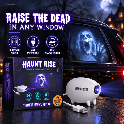 🎃👻 Halloween Window Projector-16 Spooky Films USB Powered