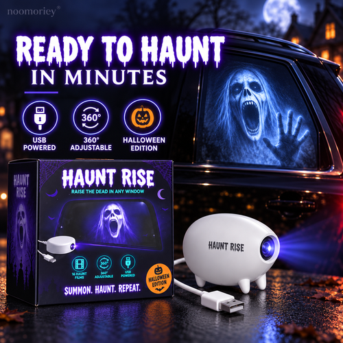 🎃👻 Halloween Window Projector-16 Spooky Films USB Powered