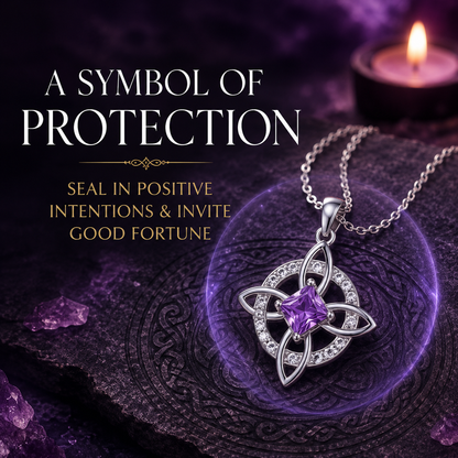 ✨Personalized Witch’s Knot Birthstone Necklace(With Gift Box)