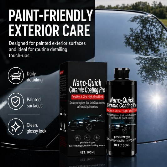 🚗 Hot Sale 49% Off -Automotive Nano Ceramic Coating Spray✨Comes with free sponge!