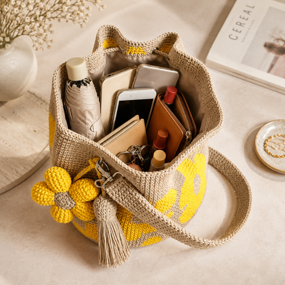 🔥Last Day 45% OFF-🌼Handwoven Flower Bucket Bag👜🎁