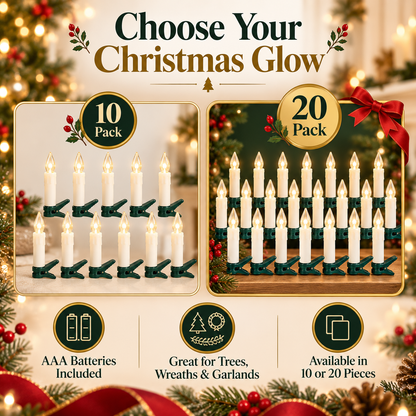 🔥Last Day 50% OFF-🕯️Flameless Christmas Candle Clip Lights🎄