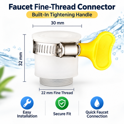 🚰 720° Rotating Faucet Extender –   22mm Connector