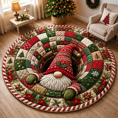 🎄 Christmas 3D Optical Illusion Rug