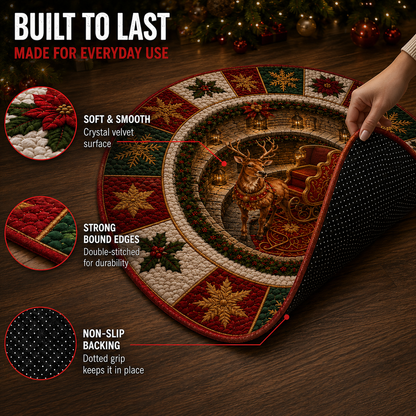 🎄 Christmas 3D Optical Illusion Rug