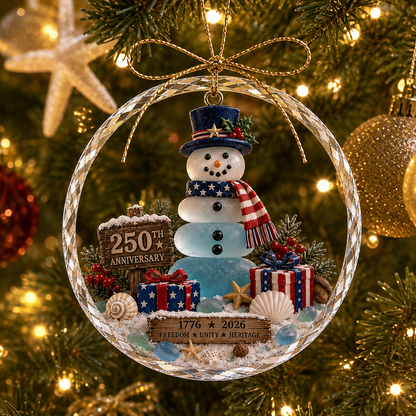 🌊 Ocean Christmas Ornament – 250th Anniversary Edition