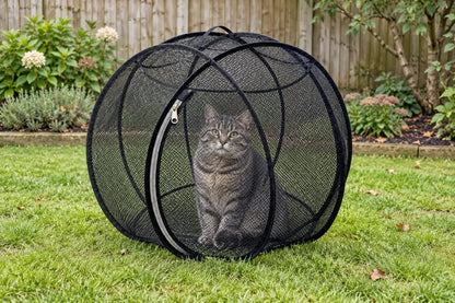🐱 FreshAir Cat Haven™ – Pop-Up Mesh Playpen