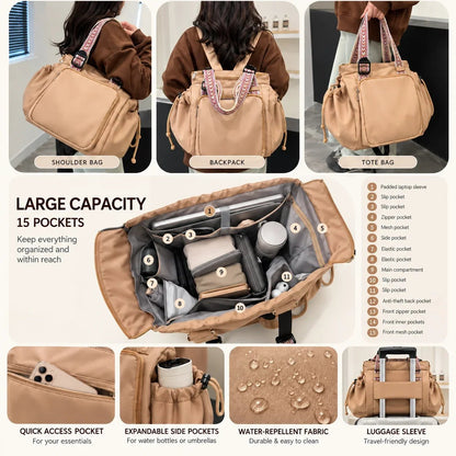 Multifunctional Large-Capacity Travel Bag