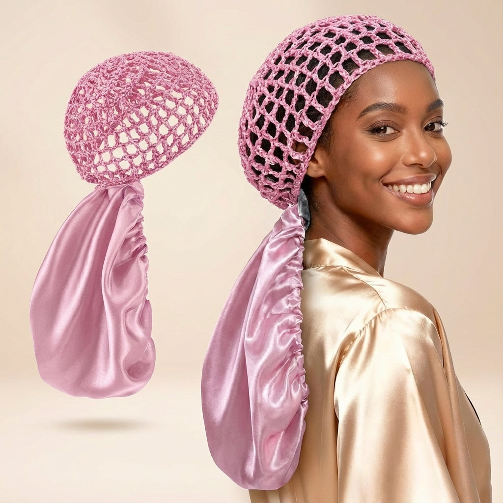 Silkissy-2 in1 Wrap Cap Bonnet
