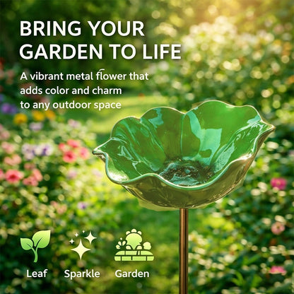 🌸 Everlasting Garden Blooms - Handmade  Metal Flower Garden Stake🐦