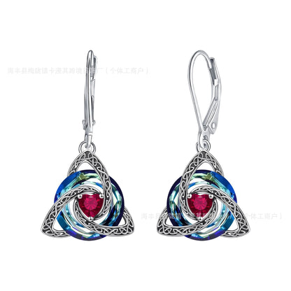 💎Celtic Trinity Knot Birthstone Earrings