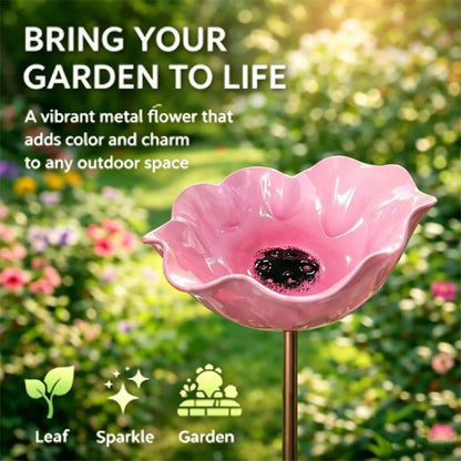 🌸 Everlasting Garden Blooms - Handmade  Metal Flower Garden Stake🐦