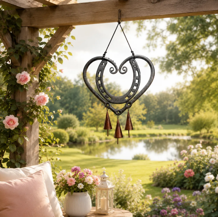💥LAST DAY 49% OFF🔥The Horseshoe Heart Wind Chime ❤🐎
