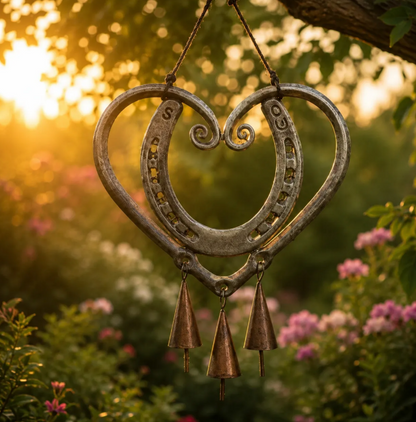 💥LAST DAY 49% OFF🔥The Horseshoe Heart Wind Chime ❤🐎