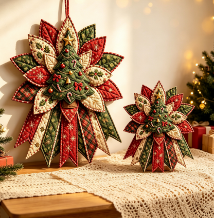🎉 Holiday Celebration 50% OFF 🎄 – Festive Quilted Christmas Door Hanging DIY Sewing Kit