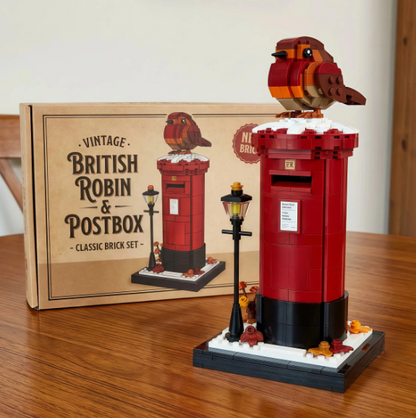 Vintage Postbox & Robin Brick Set – A Symbol of Love & Remembrance📮