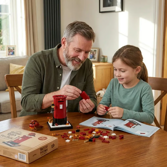 Vintage Postbox & Robin Brick Set – A Symbol of Love & Remembrance📮