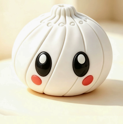 💯🌀 3D Printed Telescopic Fidget Dumpling - Cute Kawaii Collapsible Spiral Desk Toy & Stress Reliever