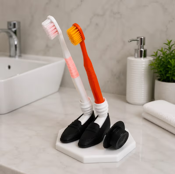 Funny Space Glide Toothbrush Holder