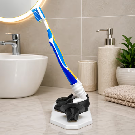 Funny Space Glide Toothbrush Holder
