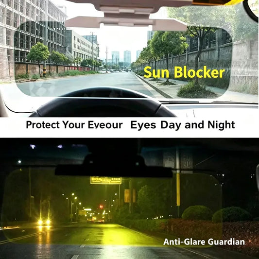 Adjustable Car Anti-Glare Sun Visor – Dual-Color Day & Night Driving Shield