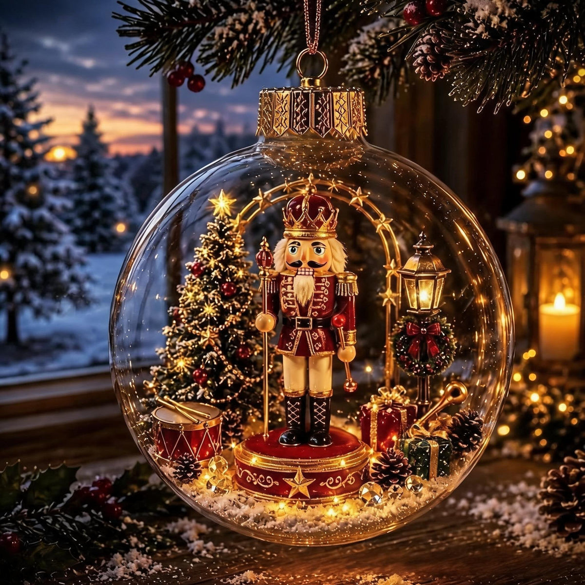 🎁Glowing Christmas Diorama Ornament