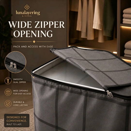 Large Foldable Storage Bag for Bedding & Clothes
