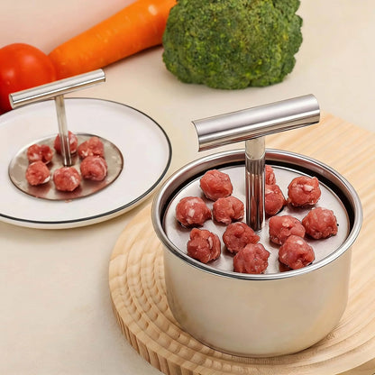 Stainless Steel Meatball Maker with 6 Holes for Quick DIY Meatballs🍲