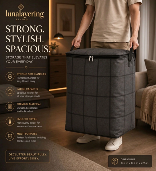 Large Foldable Storage Bag for Bedding & Clothes