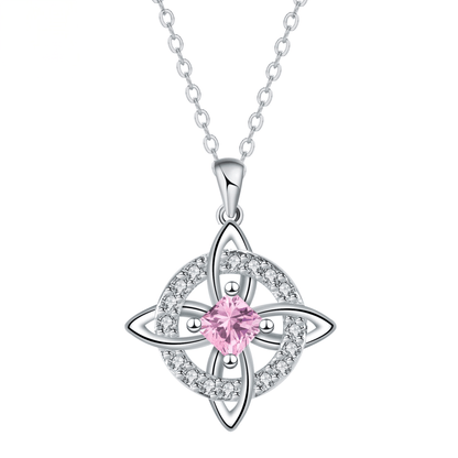 ✨Personalized Witch’s Knot Birthstone Necklace(With Gift Box)
