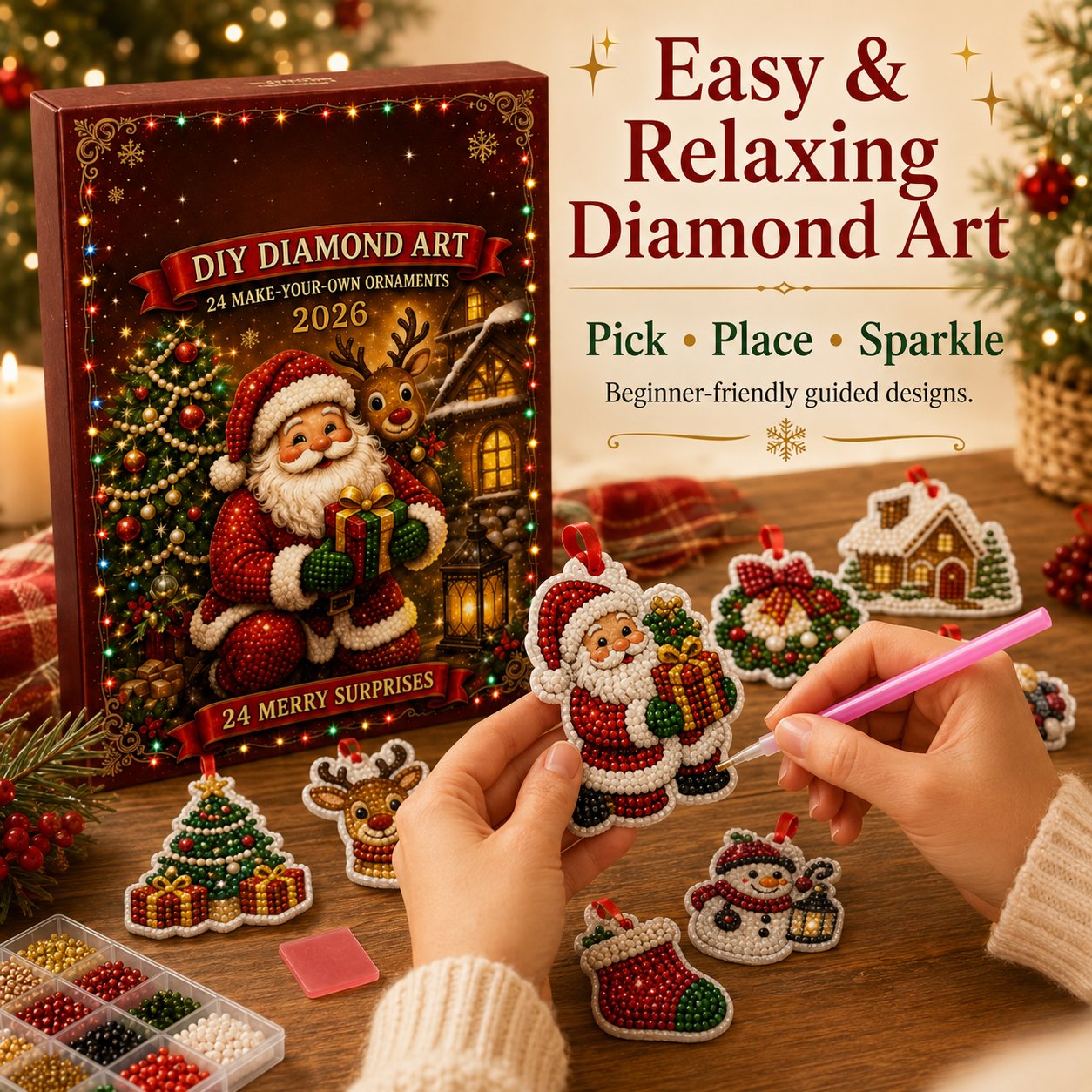 🎉Last Day 49% OFF - 🎄🎅 24 Christmas Ornaments To Make & Hang