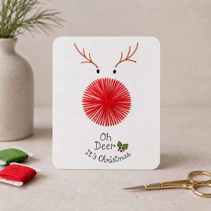 🎁Last Day 50% OFF - Merry & Bright Beginner-Friendly Christmas DIY Card Kit (6 Cards)